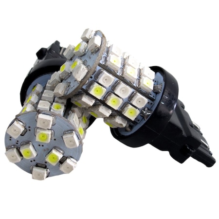 Race Sport 3157 Dual-Color Switchback Led Replacement Bulbs (White/Amber) (Pair) RS-3157-WY-TS